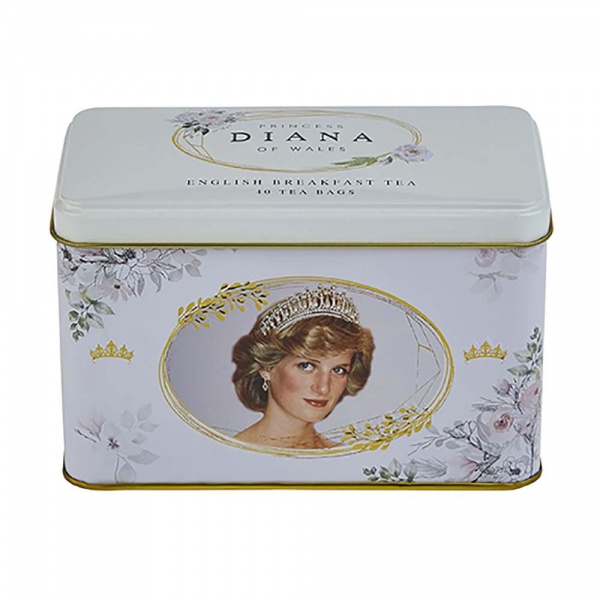 New English Teas Diana Princess of Wales English Breakfast Tea Tin 40 Teabags