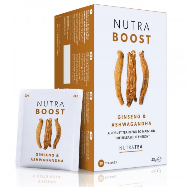 NutraTea Nutra Boost Ginseng & Gotu Kola 20 Teabags