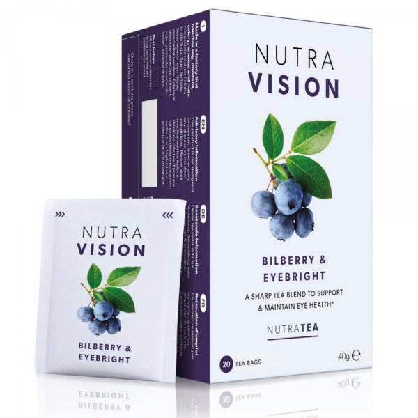 NutraTea Nutra Vision Bilberry & Eyebright 20 Teabags
