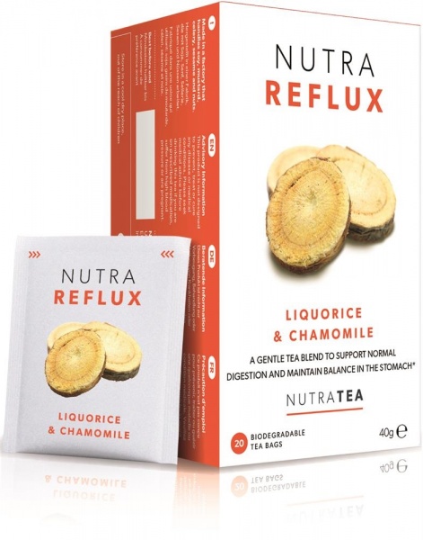Nutratea Reflux Liquorice & Chamomile 20 Biodegradable Tea Bags