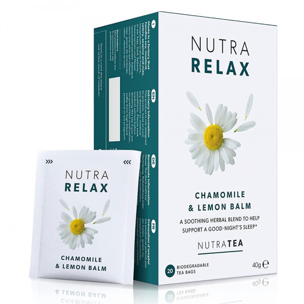 NutraTea Nutra Relax Chamomile & Lemon Balm Herbal Tea 40g