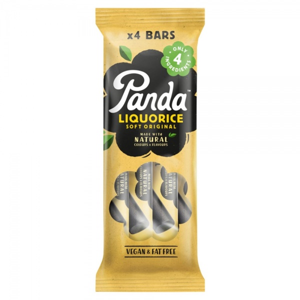 Panda Original Liquorice Logs 4 bar Pack 128g