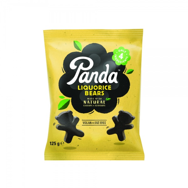 Panda Natural Liquorice Bears 125g