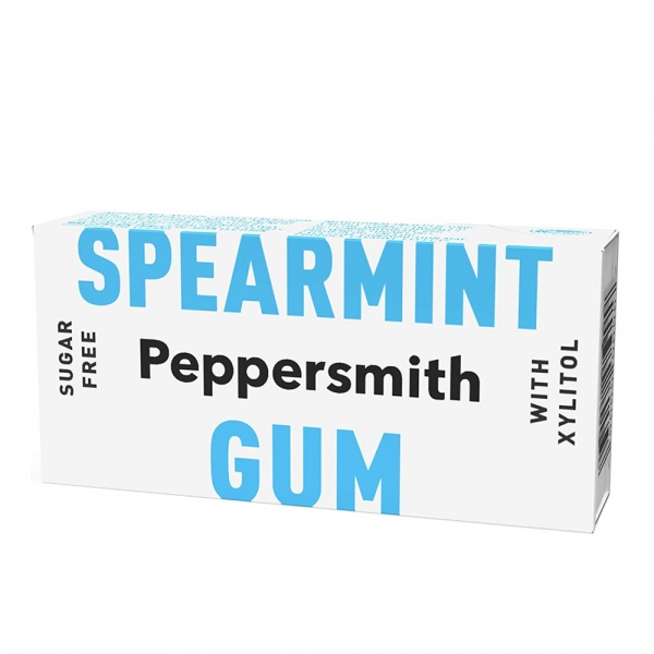 Peppersmith Fine English Spearmint Sugar Free Chewing Gum 15g