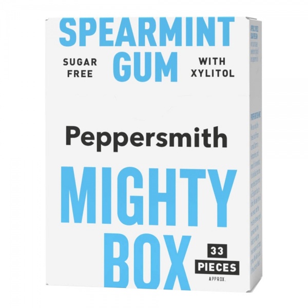 Peppersmith English Spearmint Chewing Gum Mighty Box 50g