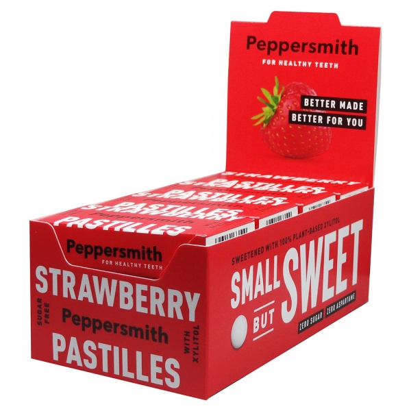 Peppersmith Strawberry Dental Pastilles 12x15g