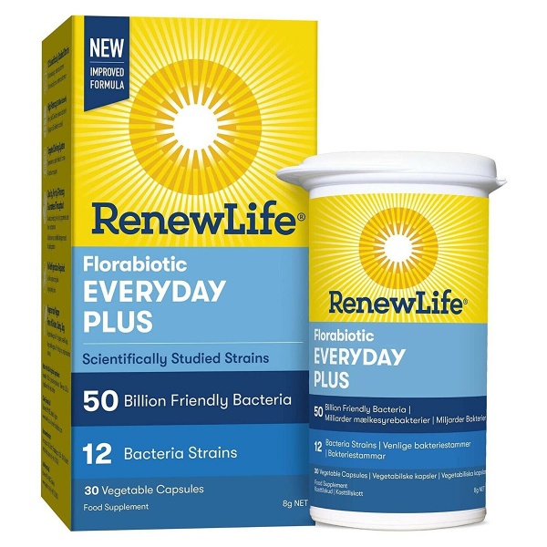 Renew Life Florabiotic Everyday Plus 30 Vegetable Capsules