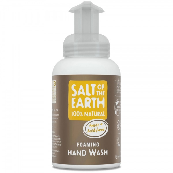 Salt of The Earth Foaming Hand Wash - Amber + Sandalwood 250ml