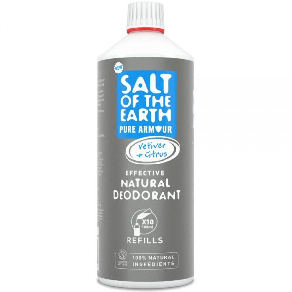 Salt of The Earth Pure Armour Vetiver & Citrus Deodorant Refill 1000ml