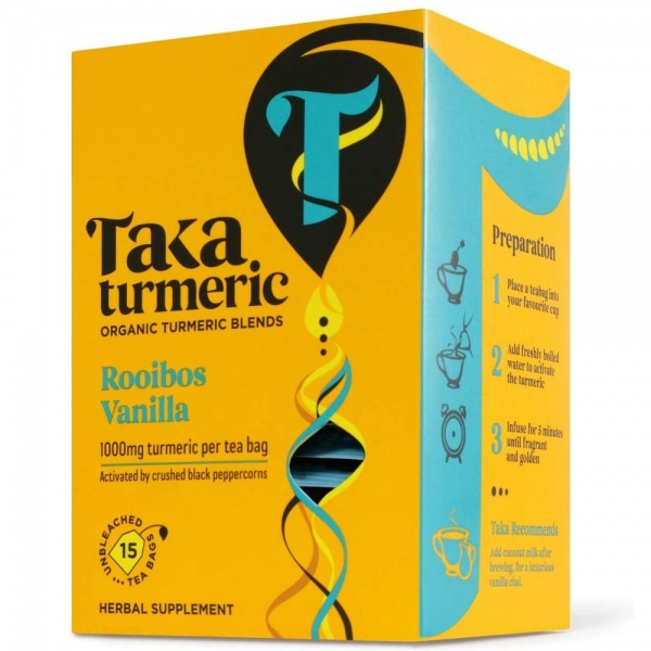 Taka Turmeric Rooibos & Vanilla 15 Tea Bags