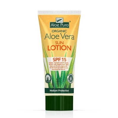 Aloe Pura Organic Aloe Vera Sun Lotion SPF15 200ml