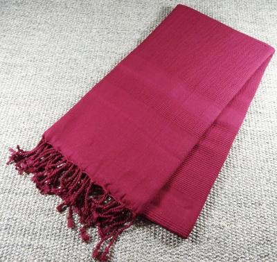 mOrganics Beauty File Premium Quality Hamam Peshtemal & Beach Towel Burgundy