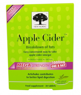 New Nordic Apple Cider Mega Strength - 30 Tablets