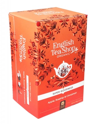 English Tea Shop Organic Apple, Rosehip & Cinnamon Tea Bags 20 Bags