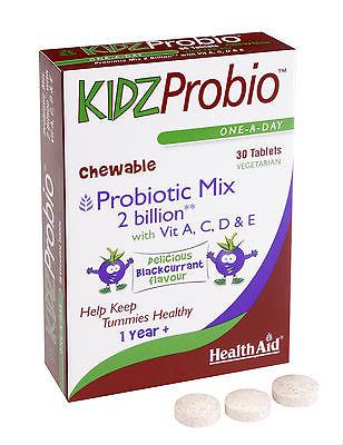 HealthAid Kids Probio Vegetarian Tablets - Blackcurrant - 30 Tablets