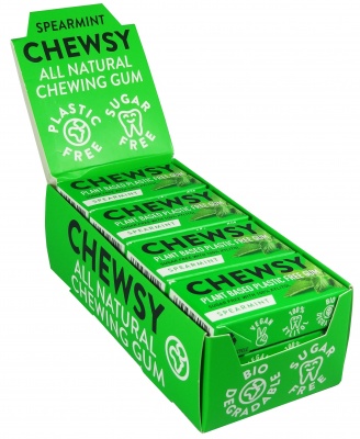Chewsy Sugar Free Spearmint Chewing Gum 15g (Pack of 12)