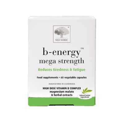 New Nordic B-Energy Mega Strength 60 Vegetable Capsules