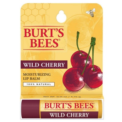 Burt's Bees Wild Cherry Lipbalm 4.5g - Blister Pack