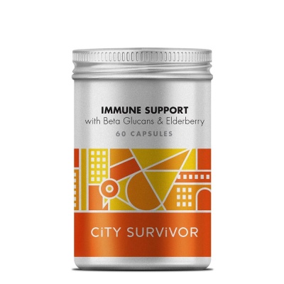 City Survivor Immune Support with Beta Glucans & Elderberry 60 Capsules