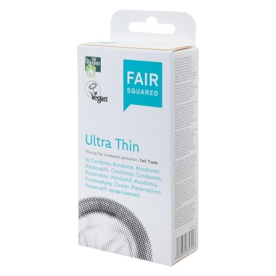 Fair Squared Vegan Condoms - Ultrathin - 10pc