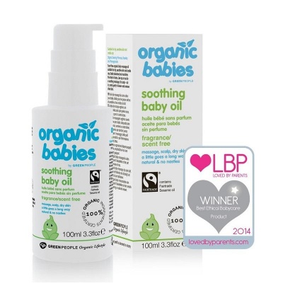Green People Organic Babies Soothing Scent Free Baby Oil 100ml