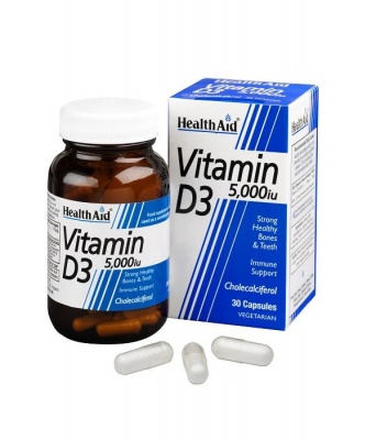 HealthAid Vitamin D3 5000iu 30 Vegetarian Capsules