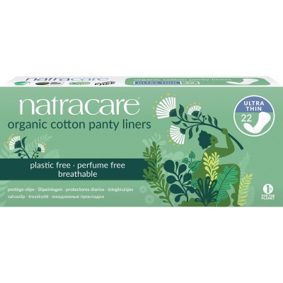 Natracare Organic Cotton Panty Liners - Ultra Thin - Pack of 22