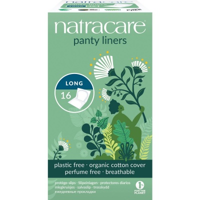 Natracare Organic and Natural Panty Liner - Long Pack of 16