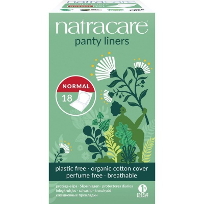 Natracare Organic Cotton Panty Liners - Normal Pack of 18