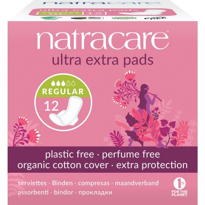 Natracare Organic and Natural Ultra Extra Pads - Normal Pack of 12
