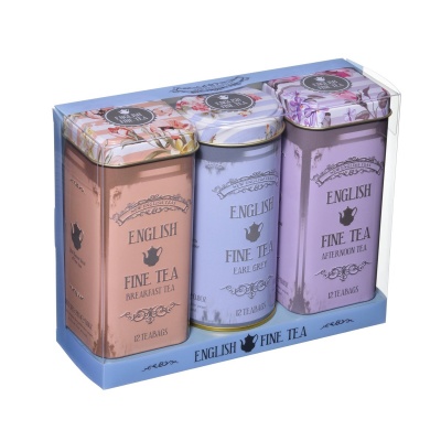 New English Teas Floral Selection Tea Tins Gift with Teabags