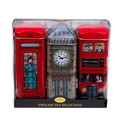New English Teas Heritage Range - Bus, Big Ben, Phone Box Triple Pack Gift Set