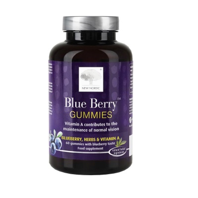 New Nordic Blue Berry Gummies 60 Gummies