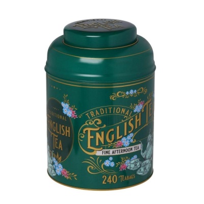 New English Teas Vintage Victorian Tea Tin  240 English Afternoon Teabags
