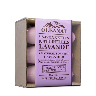Oleanat Natural French Soap Bars Lavender (3x150g)