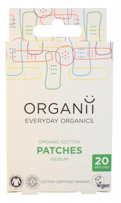 Organii Organic Cotton Plasters : 20 pieces 7.6cm x 3.5cm