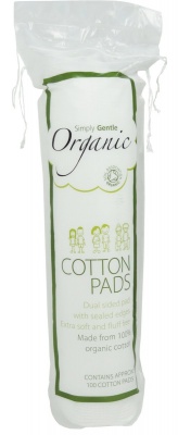 Simply Gentle Organic Cotton Cosmetic Pads Pack of 100