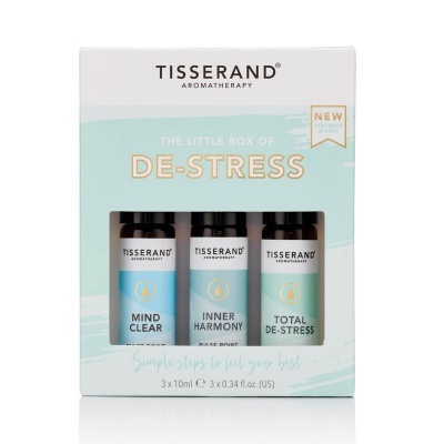 Tisserand The Little Box of De-Stress (3 x 10ml Roller Balls)