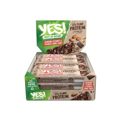 YES! Protein - Almond, Peanut & Double Dark Choc Bar (Box of 12)