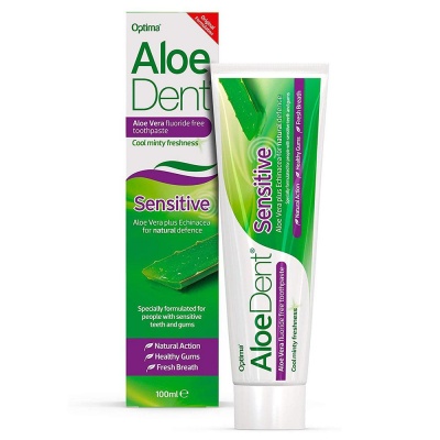 AloeDent Sensitive Fluoride Free Toothpaste 100ml