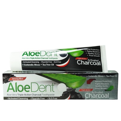 AloeDent Charcoal Triple Action Toothpaste 100ml
