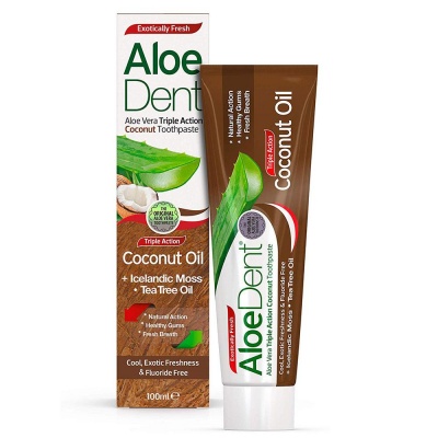 AloeDent Coconut Oil Triple Action Toothpaste 100ml