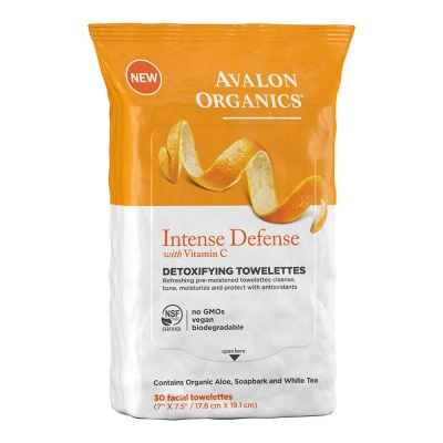 Avalon Organics Intense with Vitamin C Detoxifying Towlett 30ct