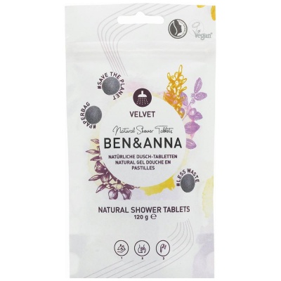 Ben & Anna Natural Shower Tablets Velvet 120g