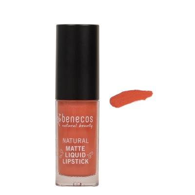 Benecos Natural Matte Liquid Lipstick - Coral Kiss - 5ml