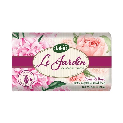 Dalan Le Jardin Pure Vegetable Soap Peony & Rose 200g