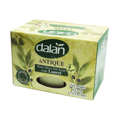 Dalan Antique Pure Olive Oil Soap with Laurel 3x150g Pack