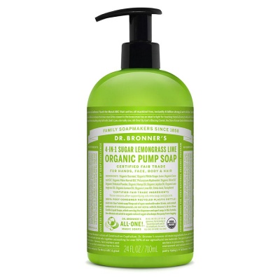 Dr. Bronner's Organic Pump Soap - Lemongrass & Lime 710ml