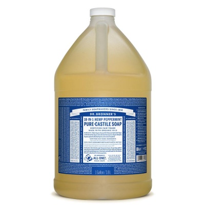 Dr. Bronner's Peppermint Castile Liquid Soap 3.78Ltr