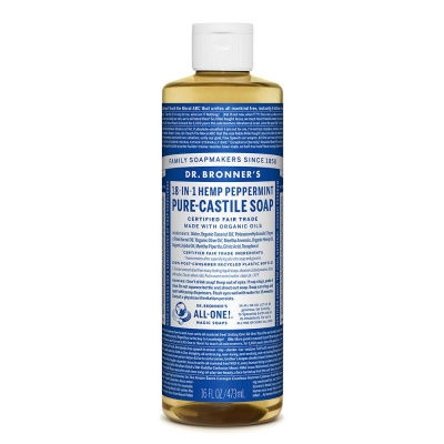 Dr. Bronner's Peppermint Castile Liquid Soap 473ml